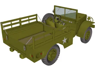 Dodge WC51 3D Model preview
