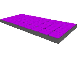 Solar Panel Rooftop 3D Model preview