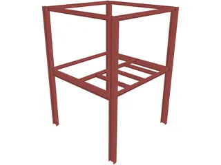 Steel Scaffolding 3D Model preview