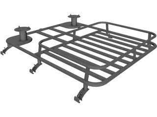 Trilla Team BDM2r Off-Road Roof Rack 3D Model preview