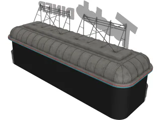 Roadside Diner 3D Model preview