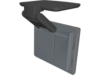 HP LCD Monitor 3D Model preview