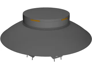 UFO (The Invaders) 3D Model preview