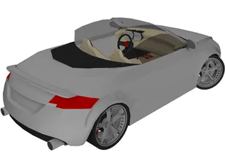 Audi TT Cabrio Roadster [Tuned] 3D Model preview