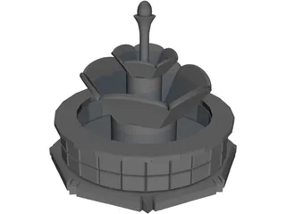 Fountain 3D Model preview
