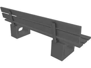 Outdoor Seat 3D Model preview