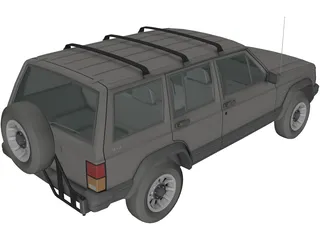 Jeep Cherokee XJ 3D Model preview