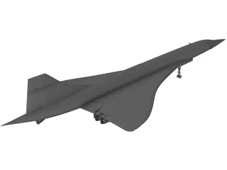 Concorde 3D Model preview