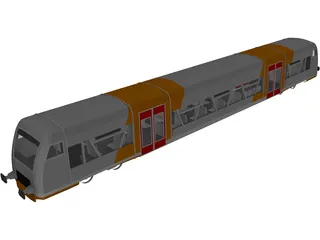Train Germany 3D Model preview