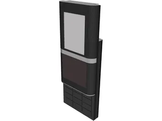 LG Chocolate Slide Phone 3D Model preview