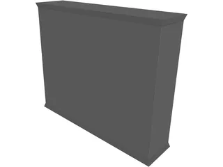Entertainment Center 3D Model preview