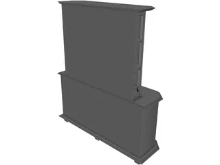 Wood Hutch 3D Model preview
