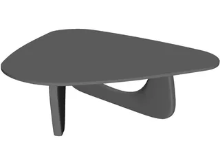Glass Coffee Table 3D Model preview