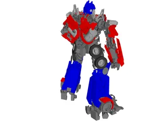 Transformers Movie Optimus Prime 3D Model preview