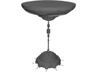 Alien Underwater City 3D Model preview