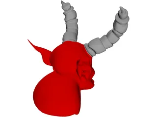 Demon Head 3D Model preview