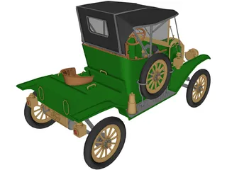 Ford T12 3D Model preview