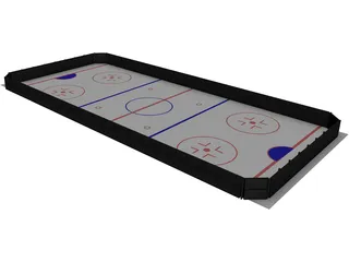 Ice Hockey Course 3D Model preview