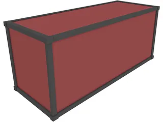 Container 20ft 3D Model preview