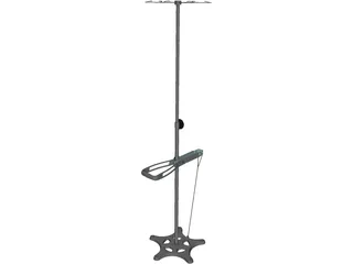 IV Stand 3D Model preview
