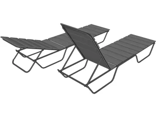 Sun Chair 3D Model preview