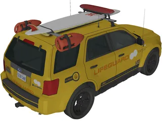 Ford Lifeguard Explorer 3D Model preview