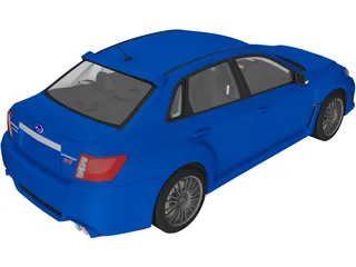 Subaru Impreza WRX STi 3D Model preview