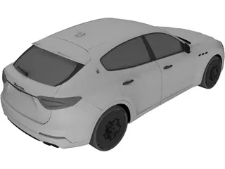 Maserati Levante (2017) 3D Model preview