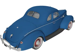 Ford Deluxe (1940) 3D Model preview