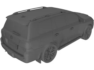 Toyota Land Cruiser 200 (2016) 3D Model preview