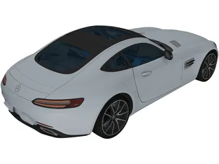 Mercedes-Benz GT AMG (2016) 3D Model preview