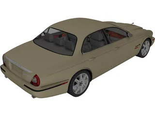 Jaguar XJR (2004) 3D Model preview