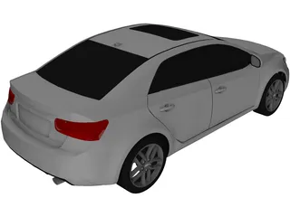 Kia Cerato (2010) 3D Model preview
