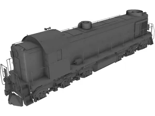 Diesel Locomotive TEM2 3D Model preview