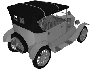 Ford Model T (1924) 3D Model preview