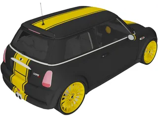 Mini Cooper S Modified (2005) 3D Model preview