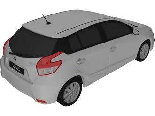 Toyota Yaris (2016) 3D Model preview