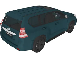 Toyota Land Cruiser Prado (2016) 3D Model preview
