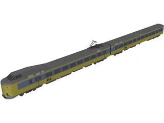 Dutch Train 3D Model preview