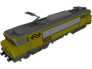 Dutch Train 3D Model preview