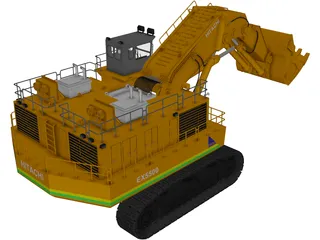 Hitachi EX5500 3D Model preview