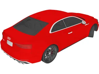 Audi S5 Coupe (2017) 3D Model preview