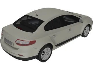 Renault Fluence (2013) 3D Model preview