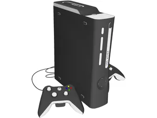 XBox 360 Game Console 3D Model preview