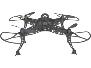 Quadrocopter 3D Model preview