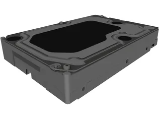 WD Caviar Black HDD 3D Model preview