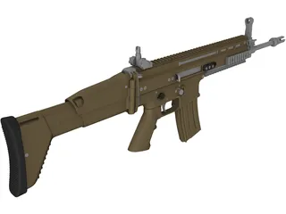 FN SCAR L 3D Model preview