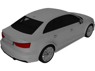 Audi A3 Sedan (2017) 3D Model preview