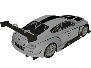 Bentley Continental GT3 (2014) 3D Model preview