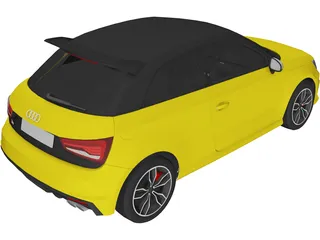 Audi S1 (2015) 3D Model preview